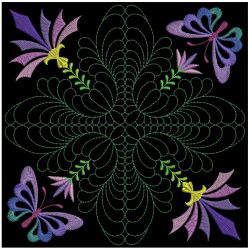 Trapunto Feather Quilt 3 06(Lg) machine embroidery designs