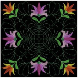 Trapunto Feather Quilt 3 07(Md) machine embroidery designs