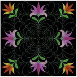 Trapunto Feather Quilt 3 07(Lg) machine embroidery designs