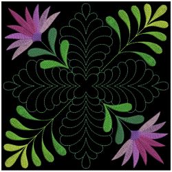 Trapunto Feather Quilt 3 12(Lg) machine embroidery designs