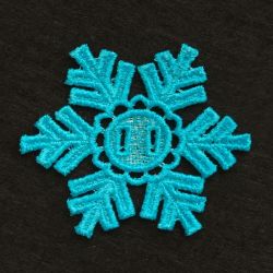 3D FSL Snowflakes 16 machine embroidery designs