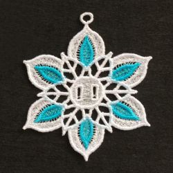 3D FSL Snowflakes 19 machine embroidery designs