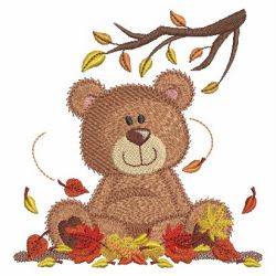 Adorable Fall Animals 02 machine embroidery designs