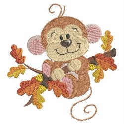 Adorable Fall Animals 03 machine embroidery designs