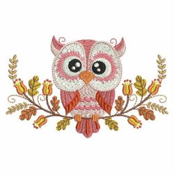 Adorable Fall Animals 05 machine embroidery designs