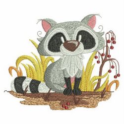 Adorable Fall Animals 06 machine embroidery designs