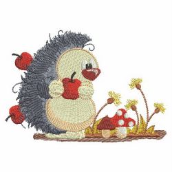 Adorable Fall Animals 07 machine embroidery designs