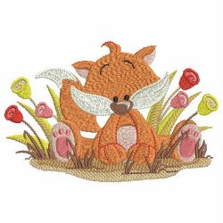 Adorable Fall Animals 08 machine embroidery designs