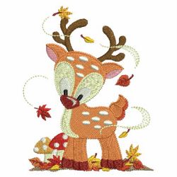 Adorable Fall Animals 10 machine embroidery designs