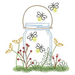 Vintage Fireflies(Lg) machine embroidery designs