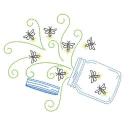 Vintage Fireflies 02(Md) machine embroidery designs
