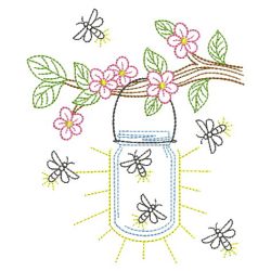 Vintage Fireflies 03(Lg) machine embroidery designs