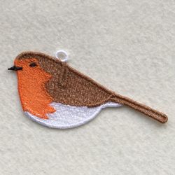 3D FSL Christmas Birds 09 machine embroidery designs