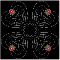 Trapunto Celtic Roses Quilt(Md) machine embroidery designs