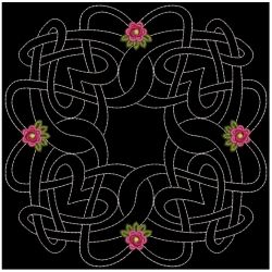 Trapunto Celtic Roses Quilt 02(Sm)