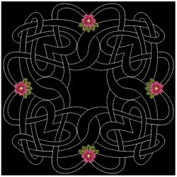 Trapunto Celtic Roses Quilt 02(Md)