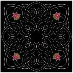 Trapunto Celtic Roses Quilt 03(Md) machine embroidery designs