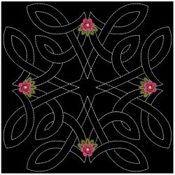 Trapunto Celtic Roses Quilt 05(Md) machine embroidery designs