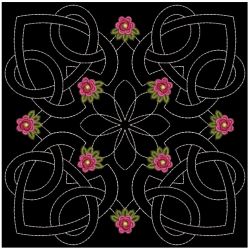 Trapunto Celtic Roses Quilt 08(Sm)