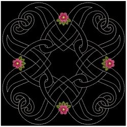 Trapunto Celtic Roses Quilt 09(Md)