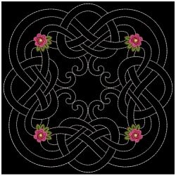 Trapunto Celtic Roses Quilt 10(Sm)