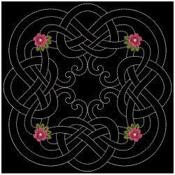 Trapunto Celtic Roses Quilt 10(Sm)