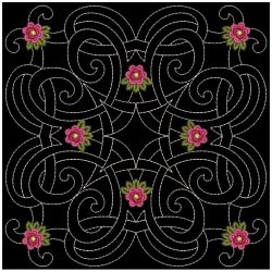 Trapunto Celtic Roses Quilt 12(Lg) machine embroidery designs