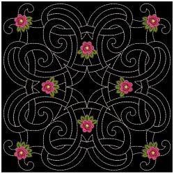 Trapunto Celtic Roses Quilt 12(Md)