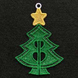 3D FSL Christmas Trees 01 machine embroidery designs