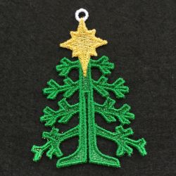 3D FSL Christmas Trees 03 machine embroidery designs