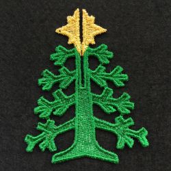 3D FSL Christmas Trees 04 machine embroidery designs