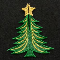 3D FSL Christmas Trees 06 machine embroidery designs