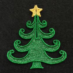 3D FSL Christmas Trees 10 machine embroidery designs
