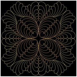 Trapunto Feather Quilt 4(Sm) machine embroidery designs