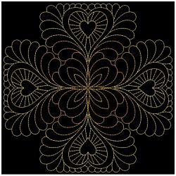 Trapunto Feather Quilt 4 04(Lg) machine embroidery designs