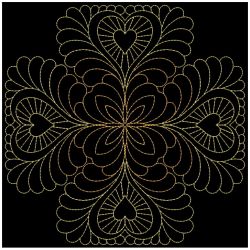 Trapunto Feather Quilt 4 04(Sm) machine embroidery designs