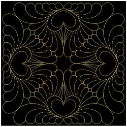 Trapunto Feather Quilt 4 05(Sm)