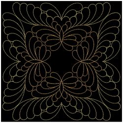 Trapunto Feather Quilt 4 08(Lg) machine embroidery designs