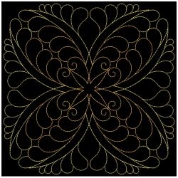 Trapunto Feather Quilt 4 09(Lg) machine embroidery designs