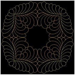 Trapunto Feather Quilt 4 11(Sm)