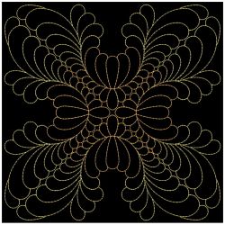 Trapunto Feather Quilt 4 12(Sm)