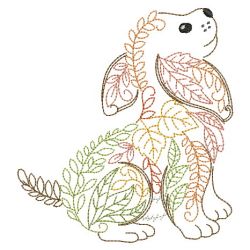 Vintage Leafy Critters 06(Sm) machine embroidery designs