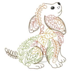 Vintage Leafy Critters 06(Md) machine embroidery designs