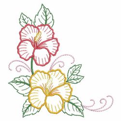 Vintage Floral Corner 06(Md) machine embroidery designs