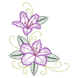 Vintage Floral Corner 09(Md) machine embroidery designs