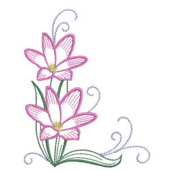 Vintage Floral Corner 10(Lg) machine embroidery designs