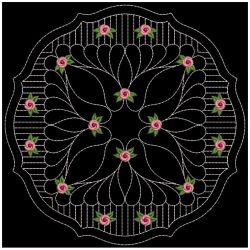 Trapunto Rose Quilt Block 5 03(Lg) machine embroidery designs