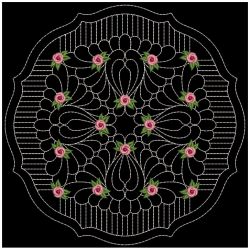 Trapunto Rose Quilt Block 5 06(Lg) machine embroidery designs