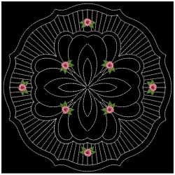 Trapunto Rose Quilt Block 5 09(Lg) machine embroidery designs