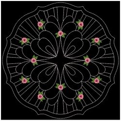 Trapunto Rose Quilt Block 5 10(Lg) machine embroidery designs